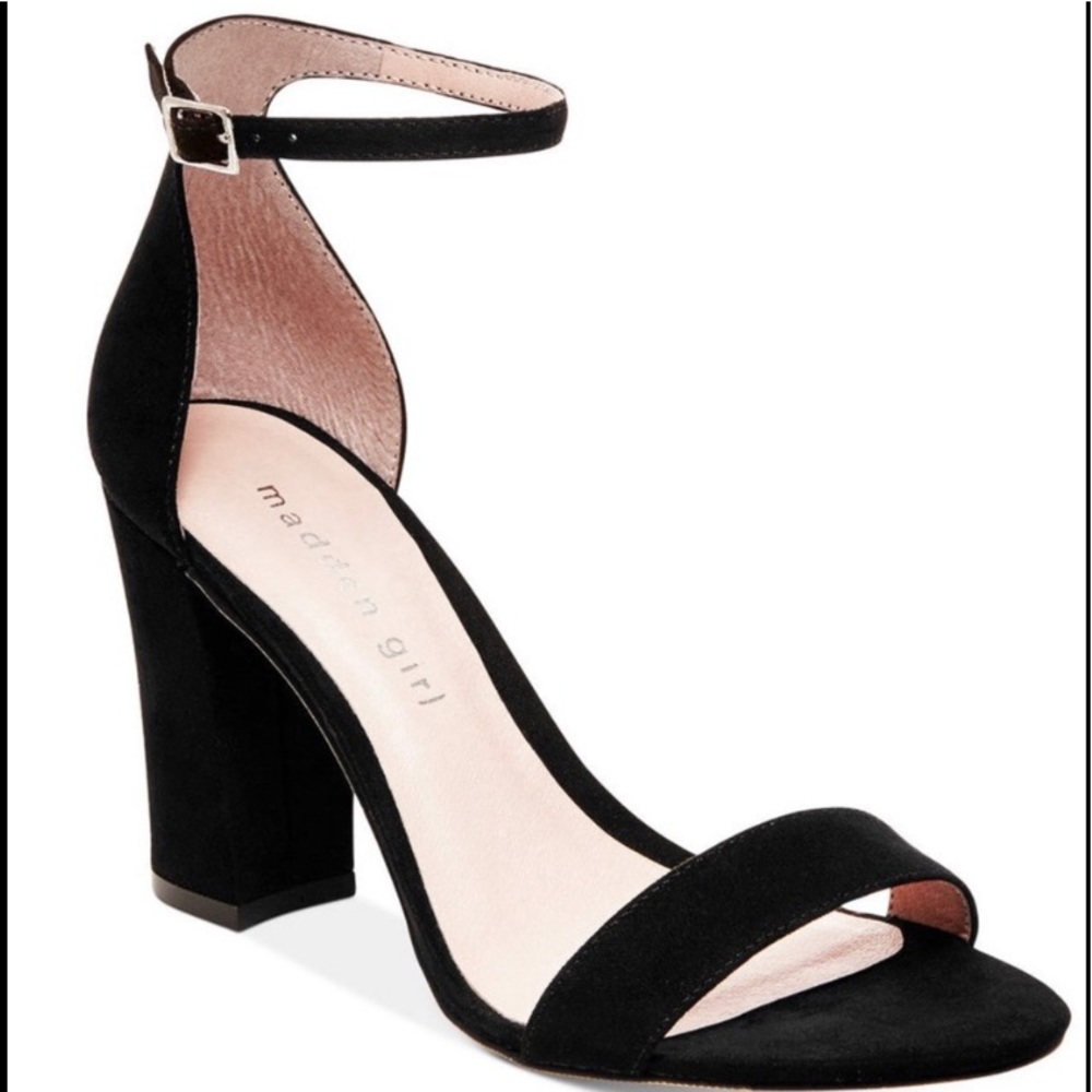 Madden Girl Beella Black Block Heels